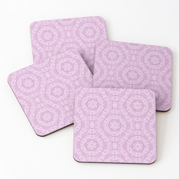Item preview, Pastel Boho Circular Mandala Pattern in Pink designed and sold by Artistestella.