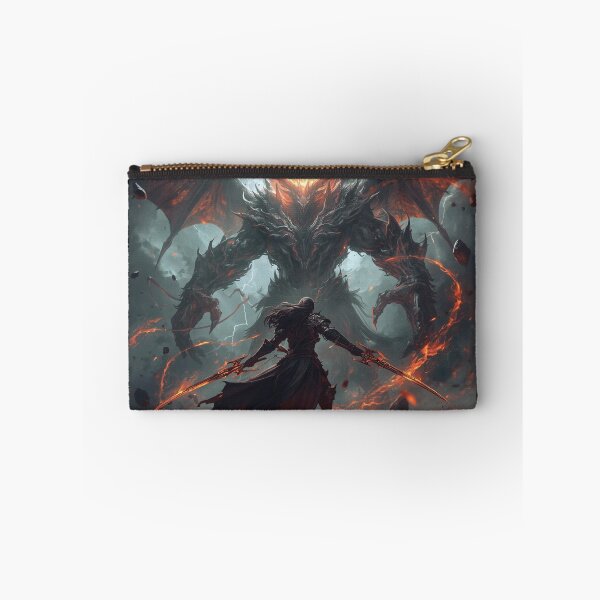 Item preview, Fire Elemental Titan vs Shadow Warrior – Epic Fantasy Artwork designed and sold by Ferdopalec.