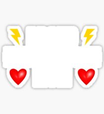 Cute Proud Electrician Mom Heart Love T-Shirt Sticker