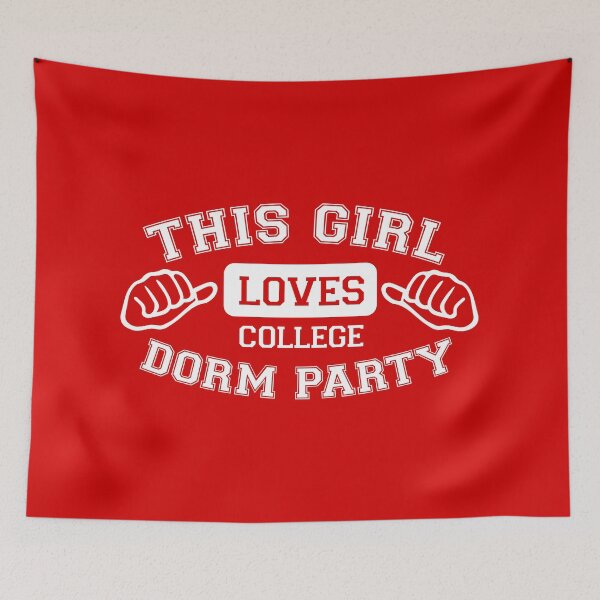 Item preview, This girl loves College dorm party fun designed and sold by retrippy.