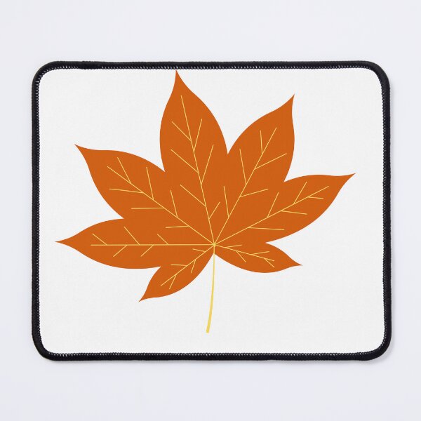 Item preview, Japanese Maple Leaf – Elegant Autumn Illustration in Bold Orange designed and sold by DreamPixelPrint.