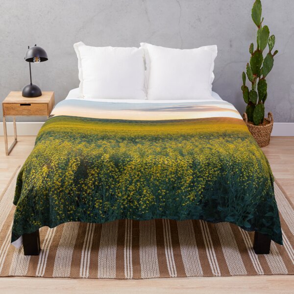 Item preview, Sun Setting Over a Flowering Canola Field in Central Alberta designed and sold by Amy Mitchell.