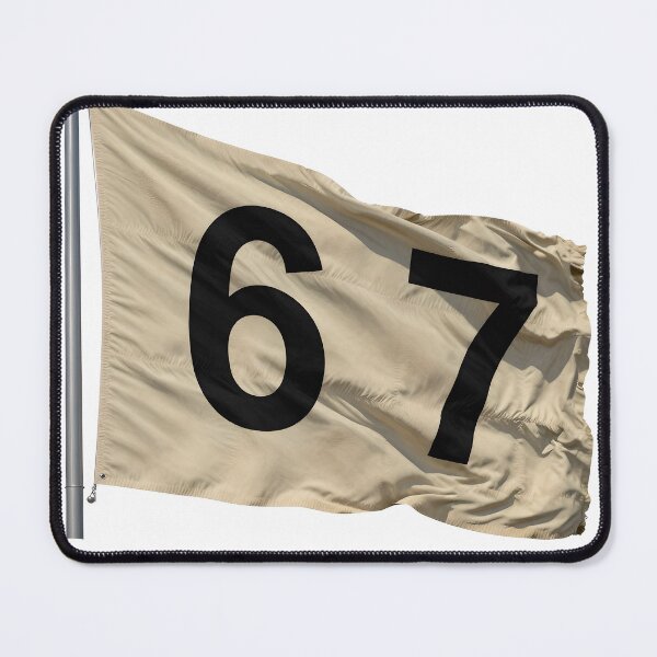 Item preview, Vintage Number 67 Distressed Flag designed and sold by AnimalAirtistry.