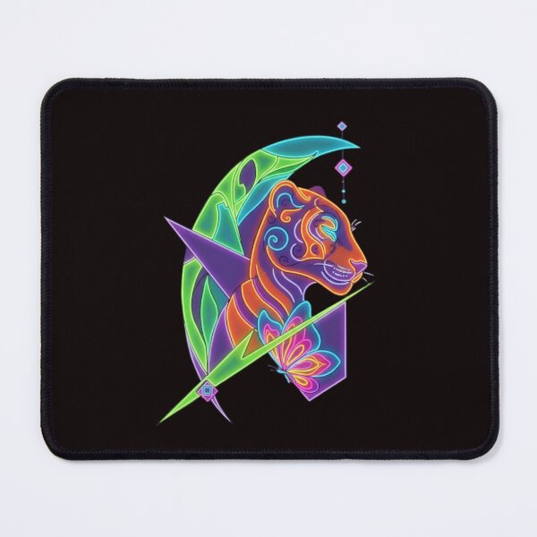 Item preview, Neon Tiger Spirit Glow Art designed and sold by Color for Balance .