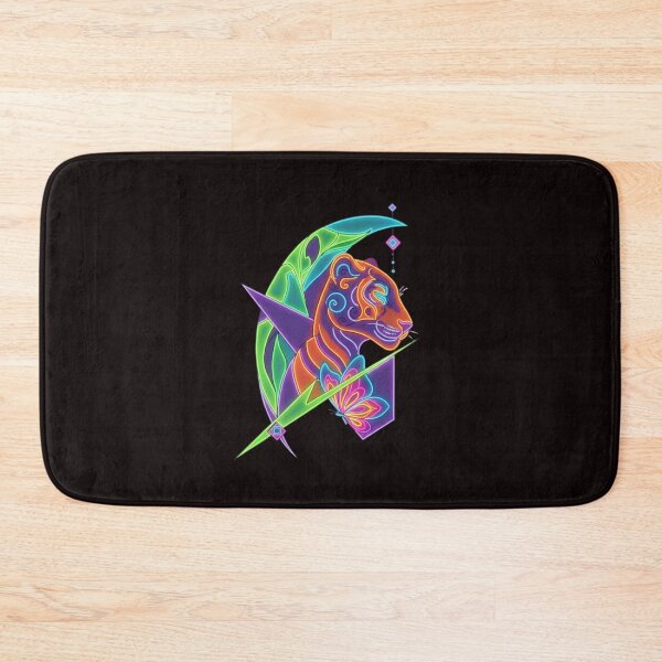 Item preview, Neon Tiger Spirit Glow Art designed and sold by Color for Balance .