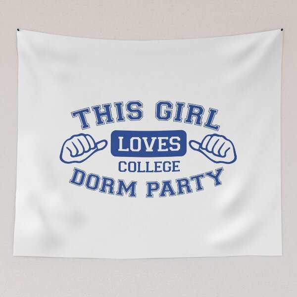 Item preview, Girl loves College dorm party designed and sold by retrippy.