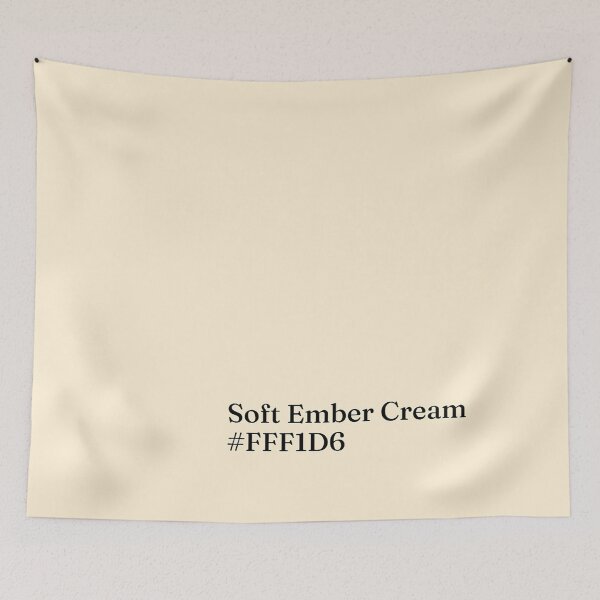 Item preview, Soft Ember Cream ✨ #FFF1D6 designed and sold by WheelieGdArt.
