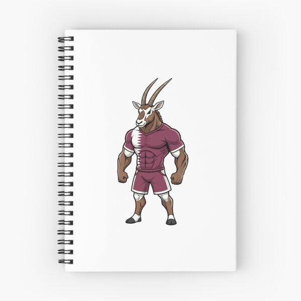 Item preview, Majestic Qatari Arabian Oryx Football Mascot 2026 designed and sold by ArtByKatti.