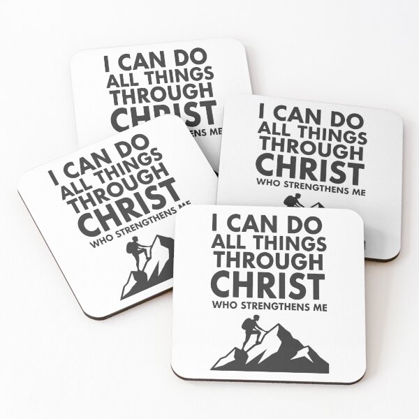 Item preview, I Can Do All Things Through Christ Bible Verse Design. designed and sold by loveandlightrb.