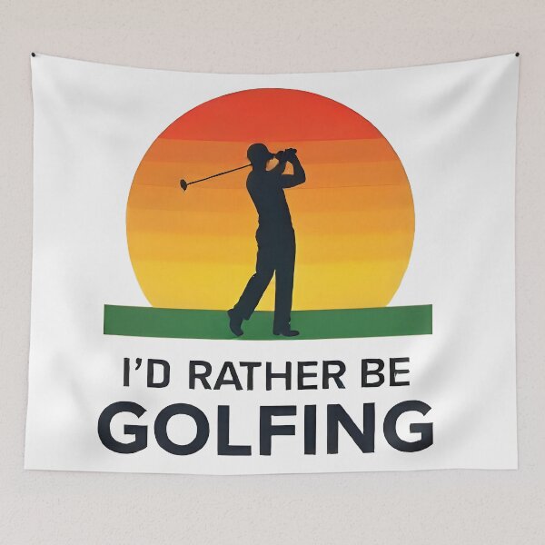 Item preview, I'd Rather be Golfing - Golfer designed and sold by MKV Design.