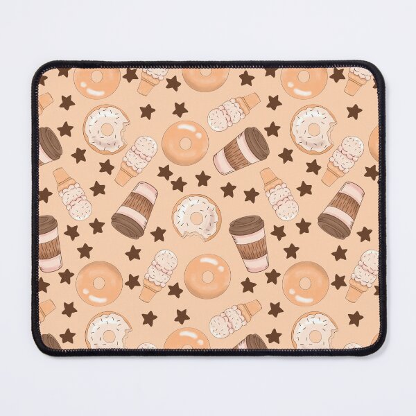 Item preview,  Donuts , Coffee And Ice Cream Light Orange Pattern designed and sold by CandyAppleCats.