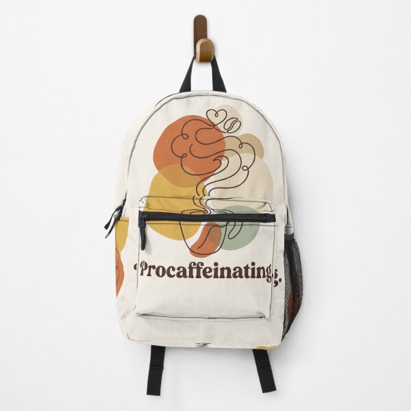 Item preview, Procaffeinating – Funny Coffee One Line Art with Retro Aesthetic designed and sold by MJO80.