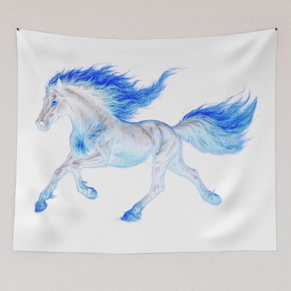 Item preview, Frostfire Celestial Horse  ✦–✦ Galloping Stallion designed and sold by WheelieGdArt.