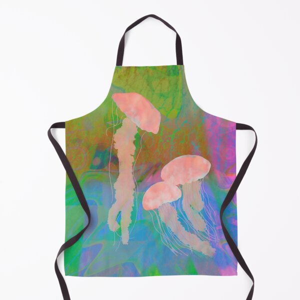 Item preview, psychedelic trippy jellyfish animal print designed and sold by GoodNoodThrift.