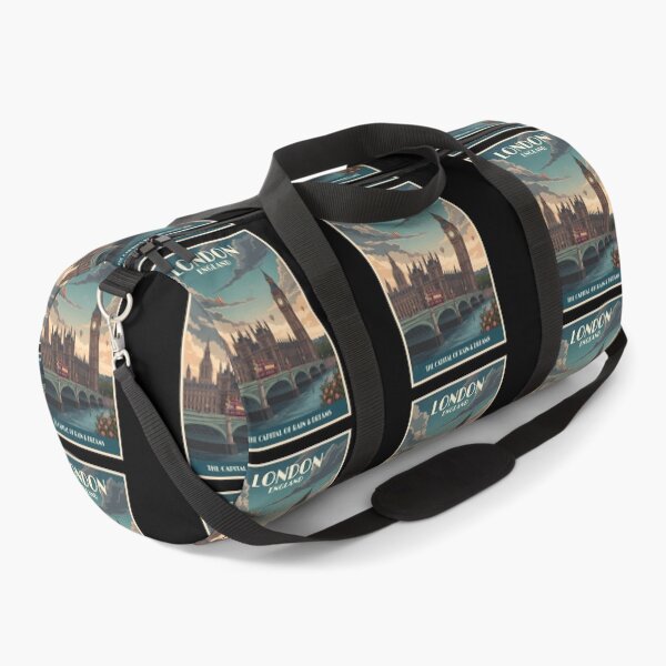 Item preview, Vintage London Travel Poster Big Ben Bridge of Westminster Retro England Art Deco designed and sold by sky11PP.