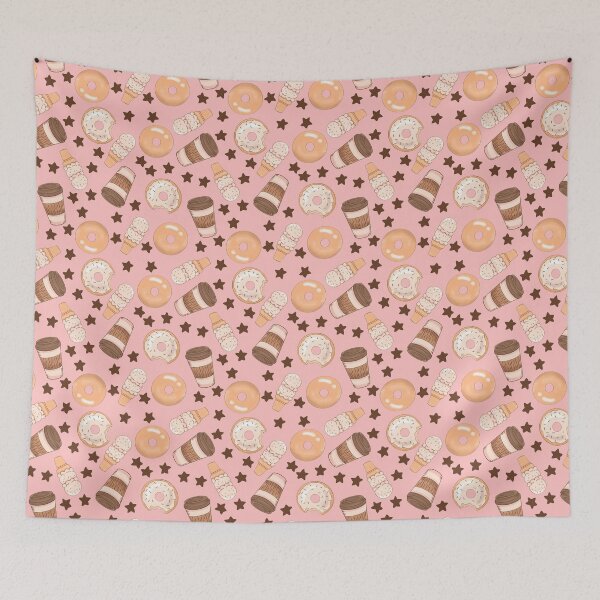 Item preview,  Donuts , Coffee And Ice Cream Pink Pattern designed and sold by CandyAppleCats.