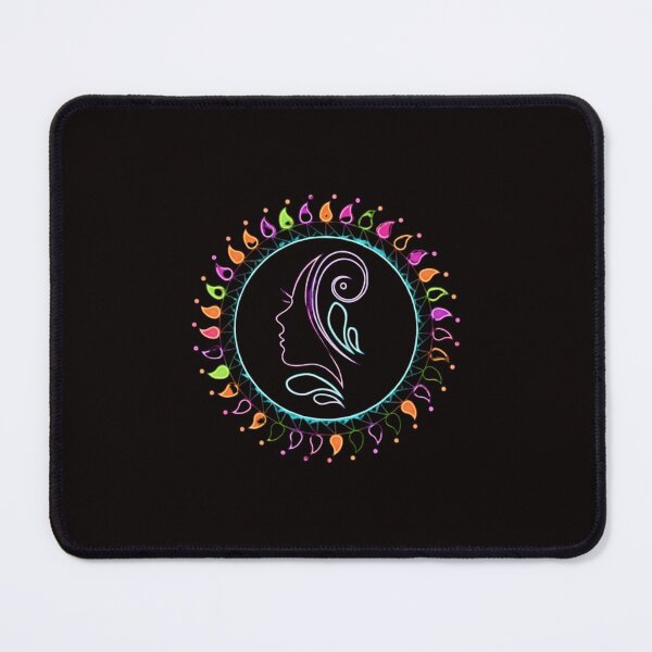 Item preview, Neon Goddess Mandala Glow Art designed and sold by Color for Balance .