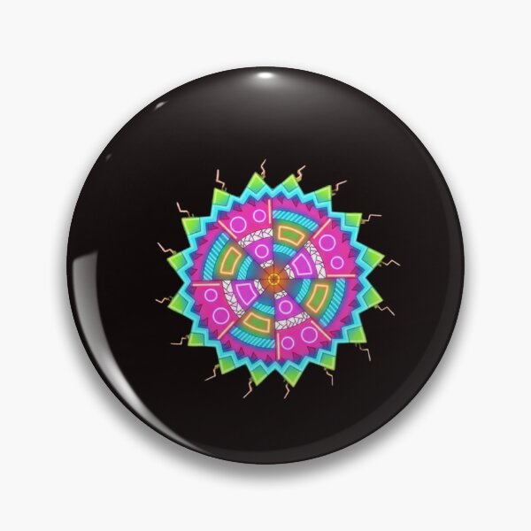 Artikelvorschau, Neon Geometrische Mandala Leuchtkunst entworfen und verkauft von Color for Balance .
