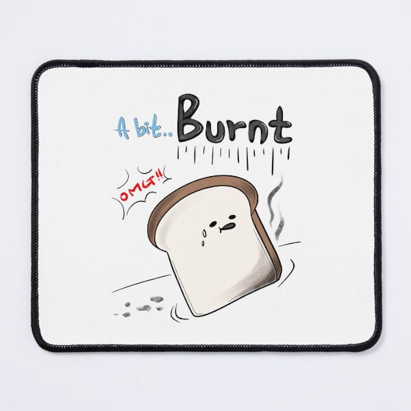Item preview, A Bit… Burnt | Toast Burnout Doodle | Low Energy Life Collection designed and sold by mintmono-studio.
