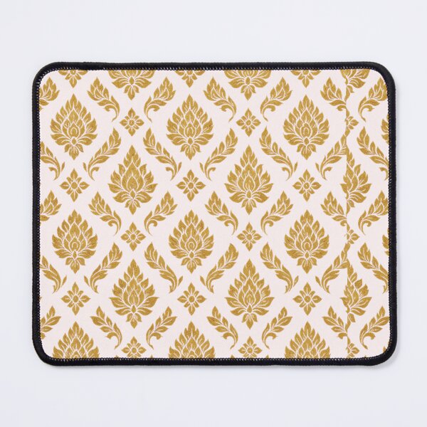 Item preview, Thai Gold Kanok Pattern – Elegant Traditional Floral Seamless Design designed and sold by Sksticker991.