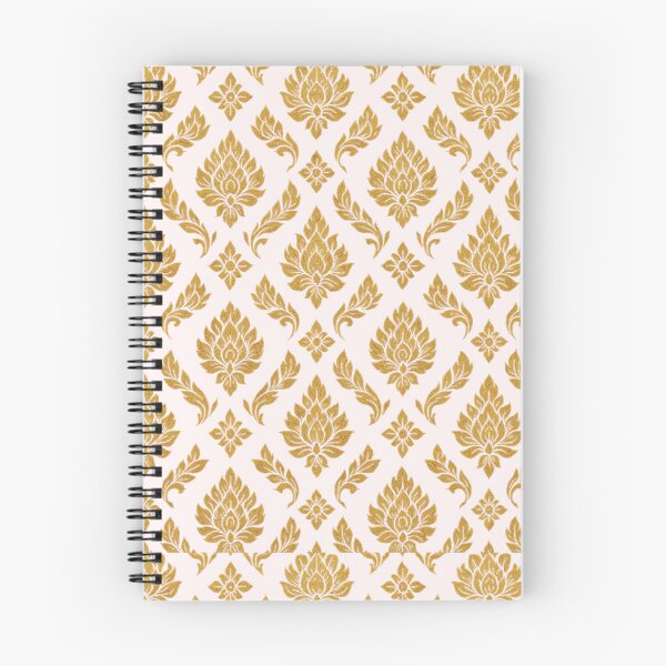 Item preview, Thai Gold Kanok Pattern – Elegant Traditional Floral Seamless Design designed and sold by Sksticker991.