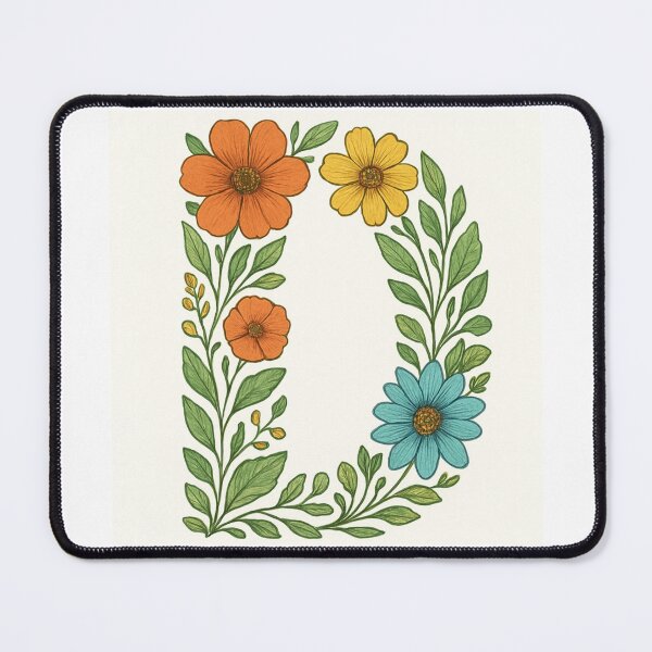 Item preview, Ornamental Letter D – Minimal Typography designed and sold by DvRose-.