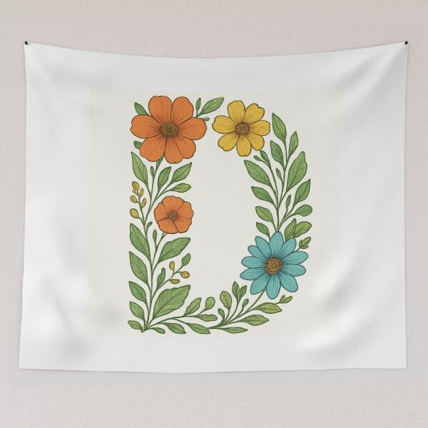 Item preview, Ornamental Letter D – Minimal  Typography designed and sold by DvRose-.