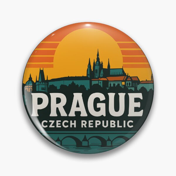 Item preview, Prague Czech Republic Vintage Travel designed and sold by TomFrontierArt.