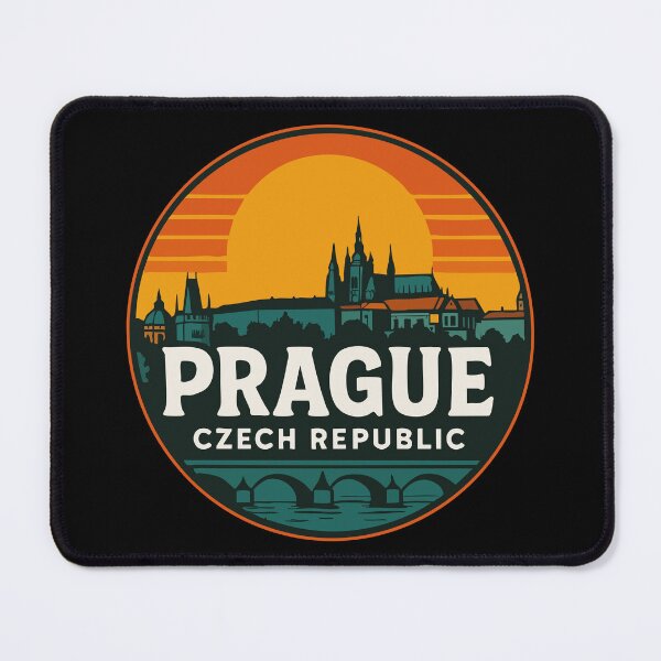 Item preview, Prague Czech Republic Vintage Travel designed and sold by TomFrontierArt.