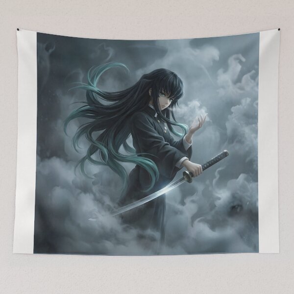 Item preview, Mist Hashira Anime Swordsman Art , Demon Slayer, Kimetsu No Yaiba designed and sold by Innova_Creations.