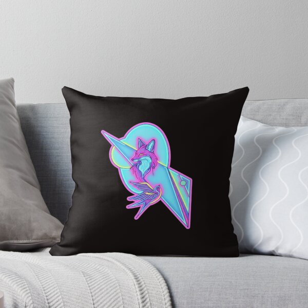 Item preview, Neon Fox and Bird Geometric Art designed and sold by Color for Balance .