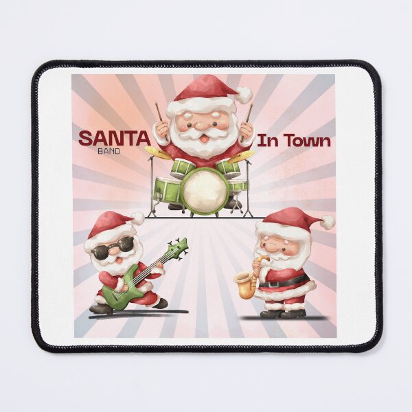 Item preview, Santa Band – Rockin’ Santa Musical Christmas Design designed and sold by Doodlelline.
