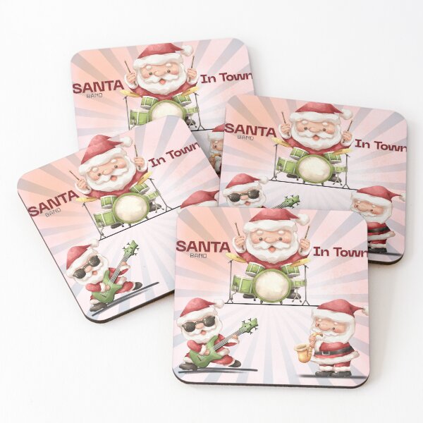 Item preview, Santa Band – Rockin’ Santa Musical Christmas Design designed and sold by Doodlelline.