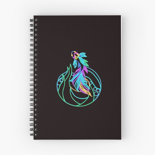 Item preview, Neon Betta Fish Glowing Line Art designed and sold by Color for Balance .