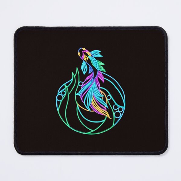 Item preview, Neon Betta Fish Glowing Line Art designed and sold by Color for Balance .