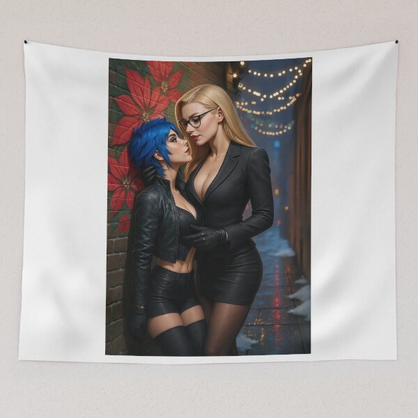 Item preview, Ilya x Cipher in leather outfits near poinsettias designed and sold by CathryneDelamort.