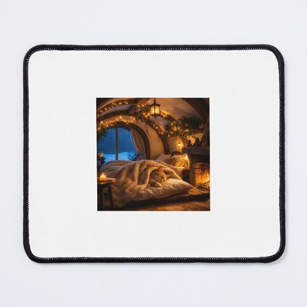 Item preview, Settling In for the Night | Cozy Sleeping Cat designed and sold by LovelyCatGalaxy.