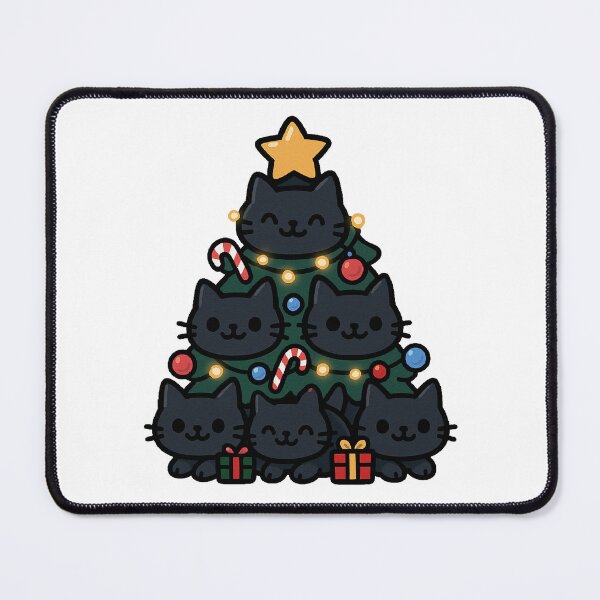 Item preview, Christmas Tree Cat – Cute Festive Cat in Christmas Tree Design designed and sold by Shtex.