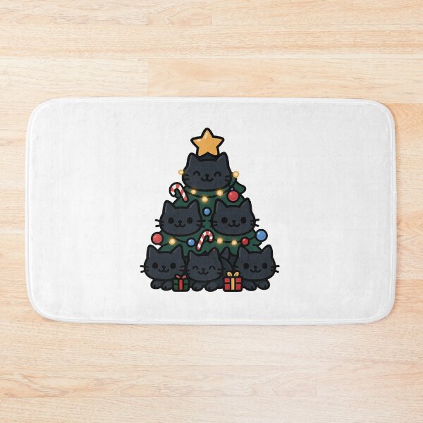 Item preview, Christmas Tree Cat – Cute Festive Cat in Christmas Tree Design designed and sold by Shtex.
