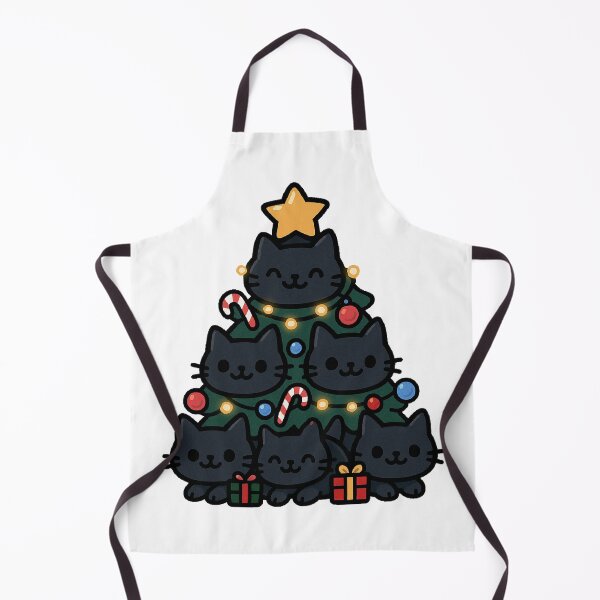 Item preview, Christmas Tree Cat – Cute Festive Cat in Christmas Tree Design designed and sold by Shtex.