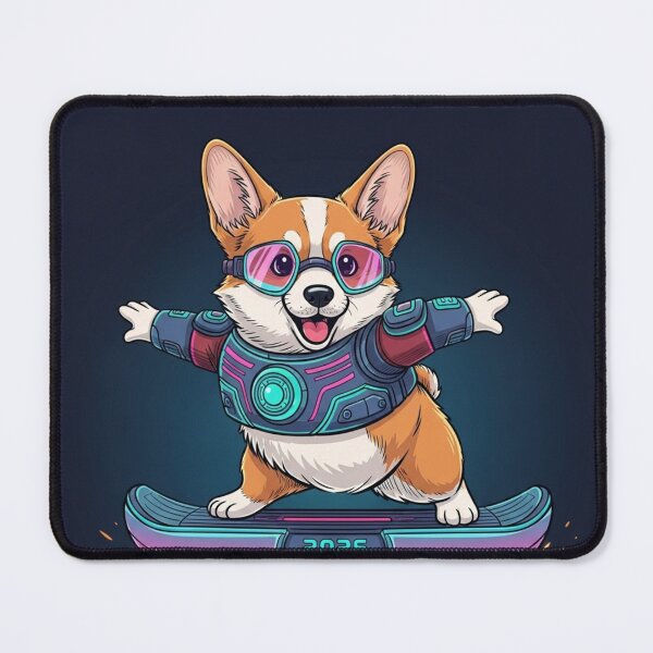 Item preview, New Year Skater Corgi designed and sold by PetJoyPrintsCO.
