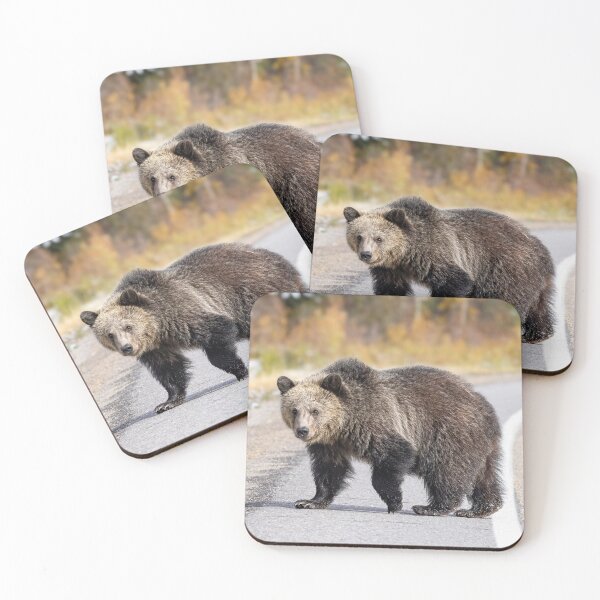 Item preview, Young Grizzly Bear Crossing the Road designed and sold by Don Arsenault.