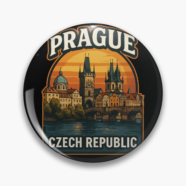 Item preview, Prague Czech Republic Retro Vintage designed and sold by TomFrontierArt.