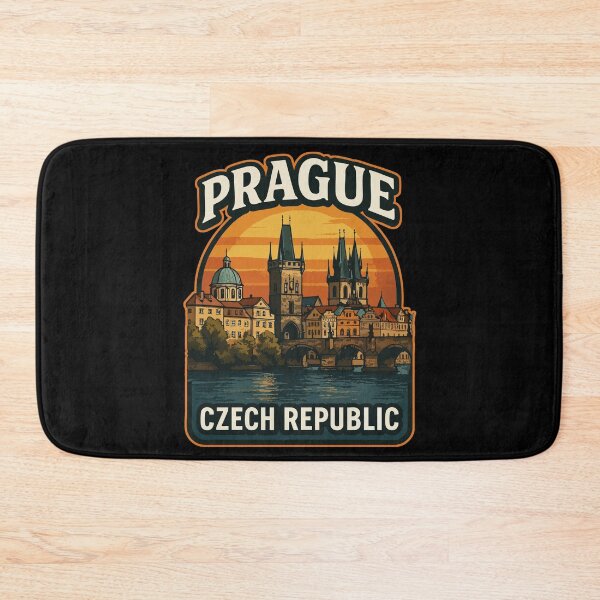 Item preview, Prague Czech Republic Retro Vintage designed and sold by TomFrontierArt.