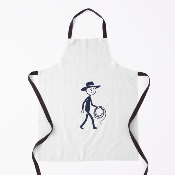Item preview, No Rodeo Today Sad Stickman - Cowboy Hat & Lasso Design designed and sold by Merchifyme2000.
