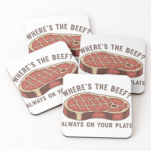 Item preview, To Beef or Not to Beef – Vintage Meat Humor designed and sold by Pollock.