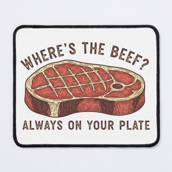 Item preview, To Beef or Not to Beef – Vintage Meat Humor designed and sold by Pollock.
