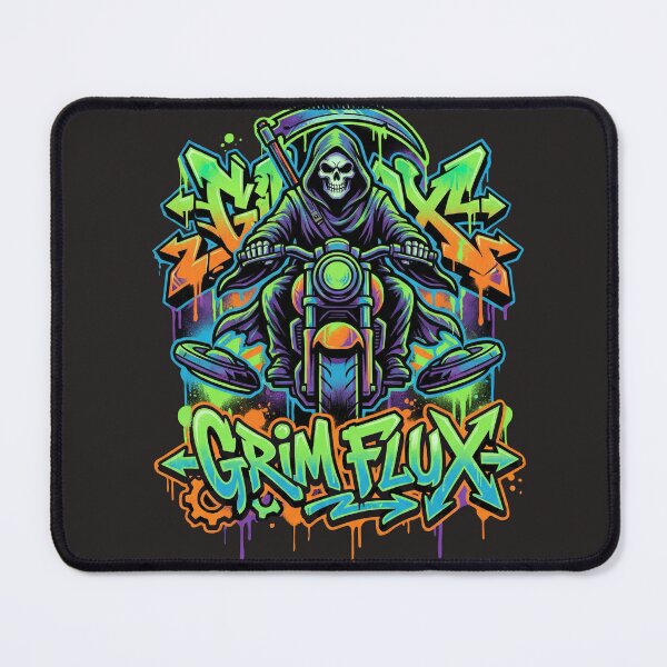 Item preview, Graffiti Reaper Hoverbike: Urban Streetwear Death Ride designed and sold by Thaivi Design.