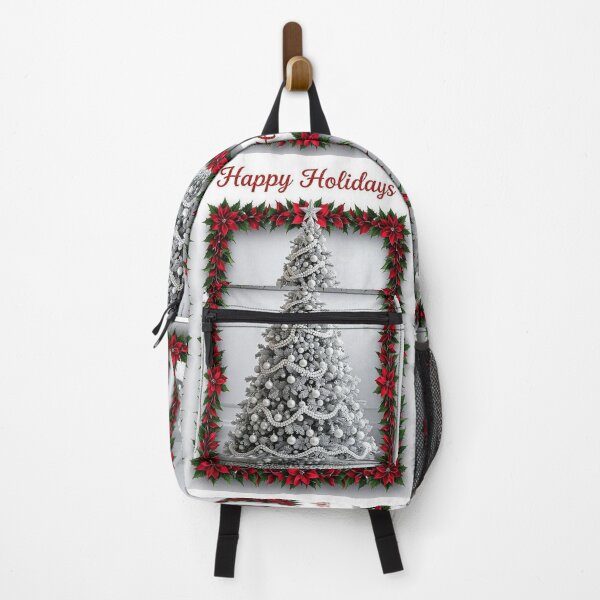 Item preview, White Christmas Tree & Holly - Happy Holidays designed and sold by DesignsByPrnces.