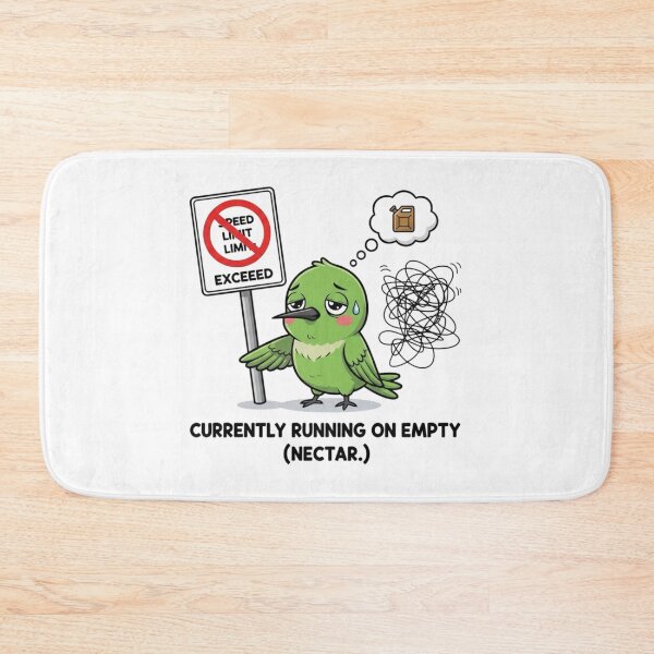 Item preview, Running on Empty – Low Energy Bird Meme designed and sold by Whisky1111.